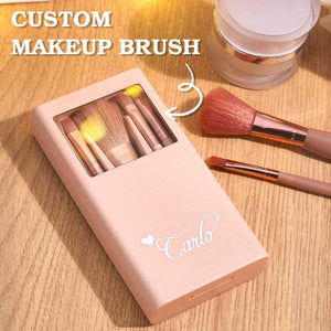 Personalized Engraved Makeup Brush Set – Custom Beauty Gift for Her - Customise Now