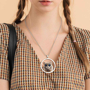 Personalized Pet Photo Necklace – Custom Jewelry Gift for Pet Lover - Customise Now