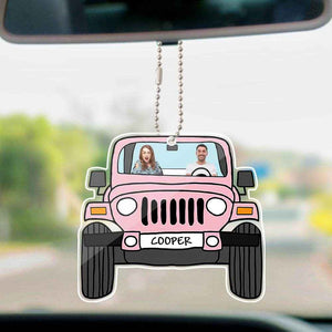 Personalized Off-Road Car Photo Hanging Ornament – Double-Sided - Customise Now