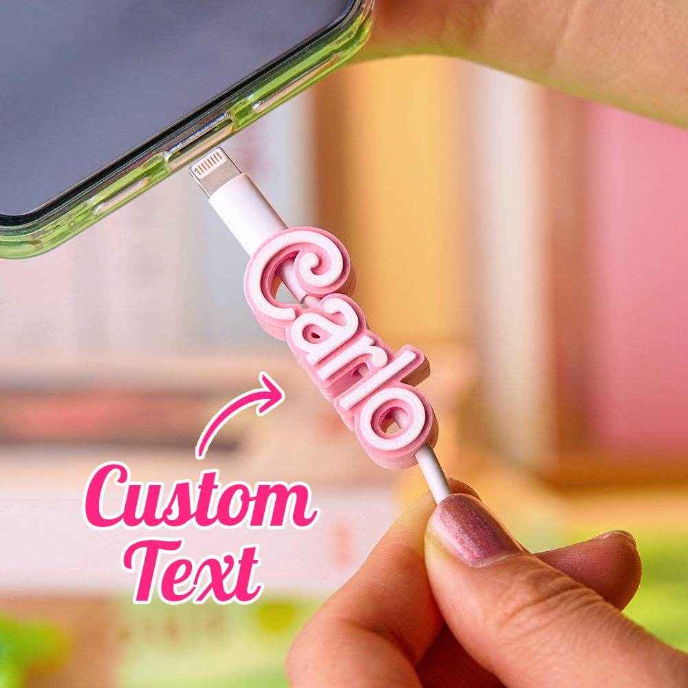 Personalized 3D Printed Name Cable Holder – Custom Mobile Phone Accessory - Customise Now