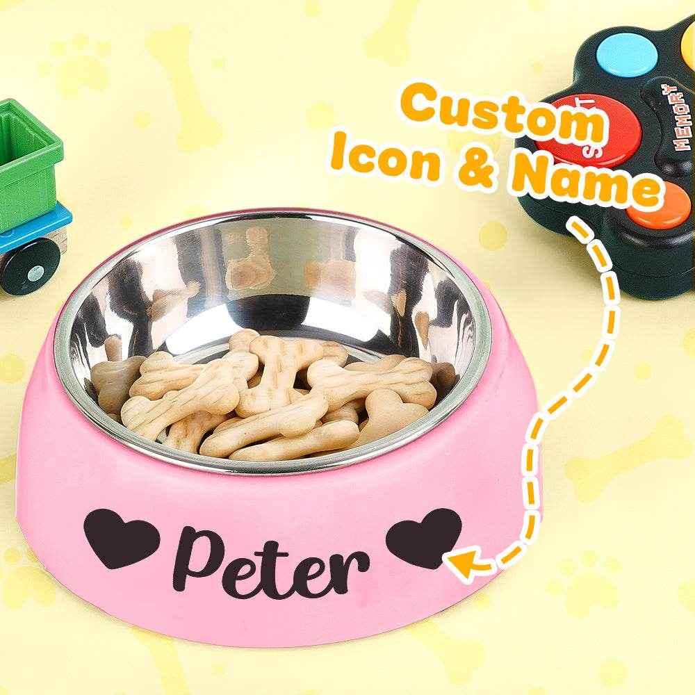Personalized Pet Water Bowl – Custom Stainless Steel Feeding Dish for Pets - Customise Now