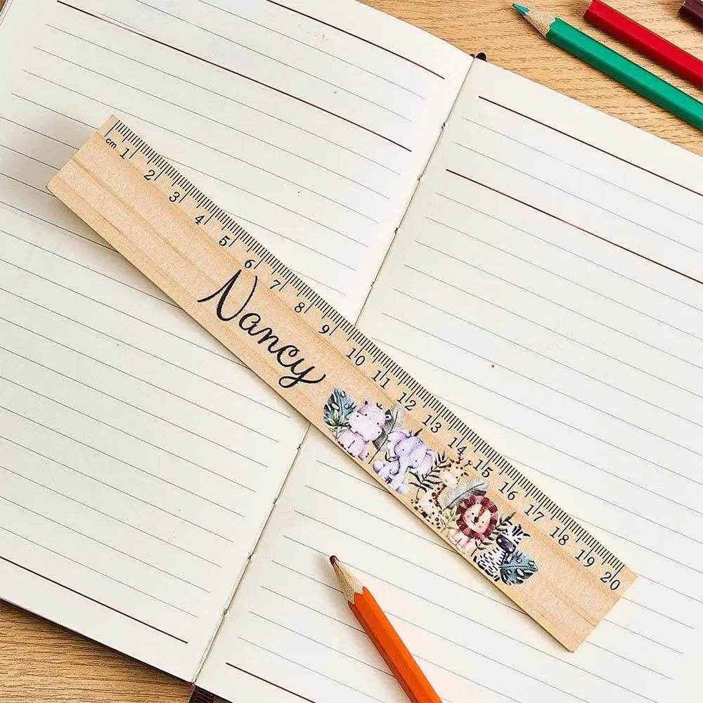 Personalized Wooden Name Ruler – Custom School Enrollment & Back-to-School Gift - Customise Now