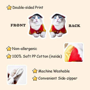 Pet Shaped Pillow – Personalized Gift for Cat & Dog Lovers - Customise Now