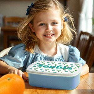 Personalized Name Lunch Box – Cute Cartoon Cactus Design - Customise Now