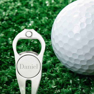 Custom Name Golf Ball Marker & Bottle Opener – Personalized Multipurpose Golf Divot Tool - Customise Now