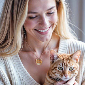 Personalized Pet Portrait Necklace – Custom Jewelry Gift for Pet Lovers - Customise Now