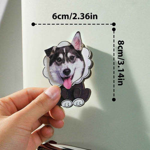 Custom Pet Fridge Magnet – Personalized Fun Cat & Dog Portrait Magnet - Customise Now