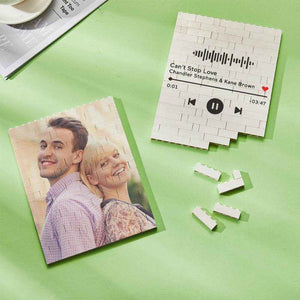 Personalized Vertical Rectangle Photo Brick – Custom Building Block Gift - Customise Now