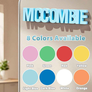 3D Printed Fridge Magnet with Custom Text – Personalized Kitchen Decor - Customise Now