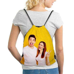 Custom Photo Drawstring Bag – Personalized Sports Pack with Your Image - Customise Now