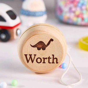 Personalized Wooden Yoyo – Engraved Name Educational Toy - Customise Now