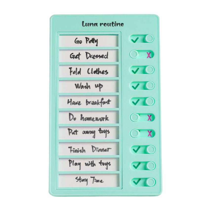 Personalized Habit Tracker Board – Custom Name & Text Task Check-In Tool