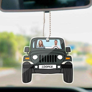 Personalized Off-Road Car Photo Hanging Ornament – Double-Sided - Customise Now