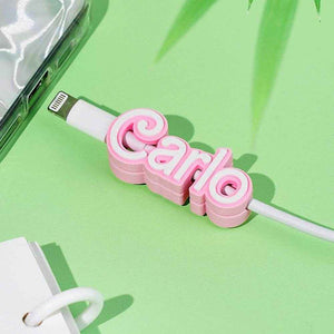 Personalized 3D Printed Name Cable Holder – Custom Mobile Phone Accessory - Customise Now