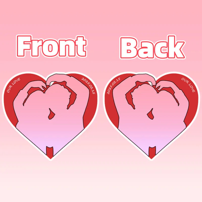 Custom Photo Heart-shaped Pillow with Red Lips Design Personalized Pillow Valentine’s Day Gifts for Couple