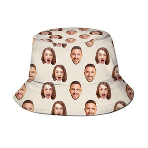 Custom Face Bucket Hat – Personalized Unisex Beach Sun Cap - Customise Now