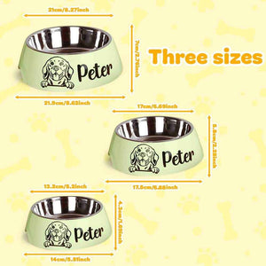 Personalized Pet Bowl – Custom Stainless Steel Dog Food & Water Dish - Customise Now