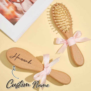 Personalized Baby Hairbrush – Custom Engraved Comb for Newborns & Baby Showers - Customise Now