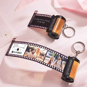 Retro Film Roll Keychain – Custom Picture Keychain for Special Memories - Customise Now