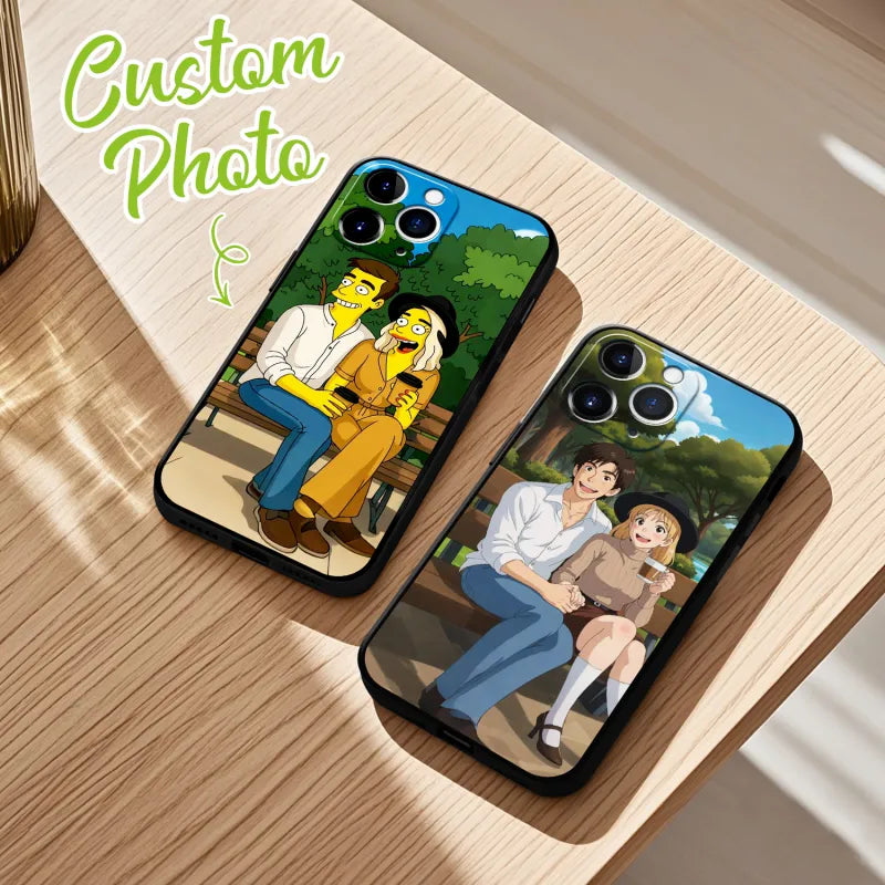 Custom Photo Phone Case – Personalized Cartoon Style iPhone Cover