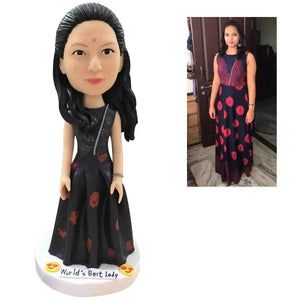Customizable Bobblehead Figure – Engraved Text & Full Body Customization - Customise Now