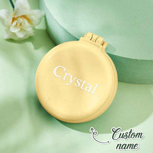 Personalized Cushion Mirror Comb – Custom Foldable Mirror with Name - Customise Now
