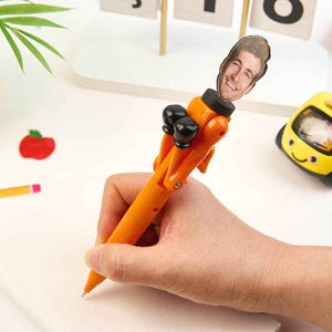 Personalized Boxing Pen with Face – Creative & Interactive Stress Relief Pen - Customise Now