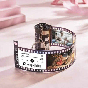 Retro Film Roll Keychain – Custom Picture Keychain for Special Memories - Customise Now