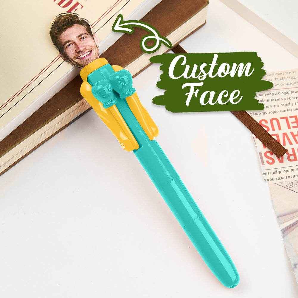 Personalized Boxing Pen with Face – Creative & Interactive Stress Relief Pen - Customise Now