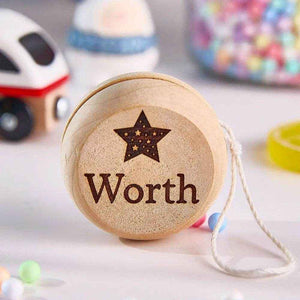 Personalized Wooden Yoyo – Engraved Name Educational Toy - Customise Now