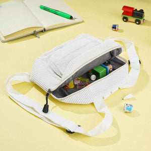 Personalized Mini Corduroy Backpack – Custom Name School Bag for Kids - Customise Now