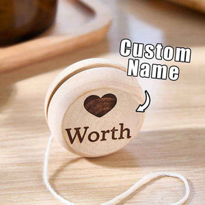 Personalized Wooden Yoyo – Engraved Name Educational Toy - Customise Now