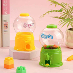 Personalized Mini Gashapon Candy Dispenser – Custom Name Birthday Gift for Kids - Customise Now