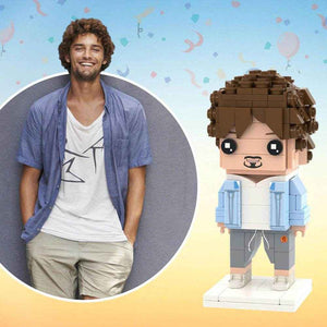 Custom 3D Brick Figure – Personalized Photo Block Toy | DIY Mini Brick Model - Customise Now
