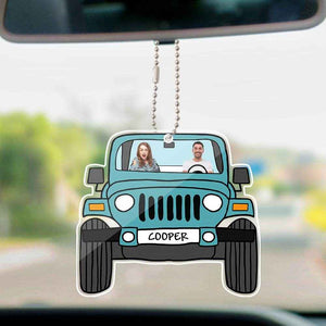 Personalized Off-Road Car Photo Hanging Ornament – Double-Sided - Customise Now