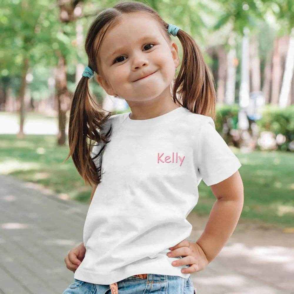 Personalized T-Shirt with Embroidered Name – Custom Gift for Kids - Customise Now