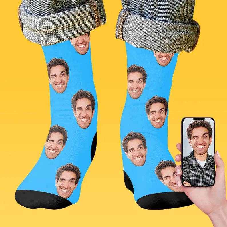Custom Face Socks – Personalized Photo Socks for Fun & Unique Gifting - Customise Now