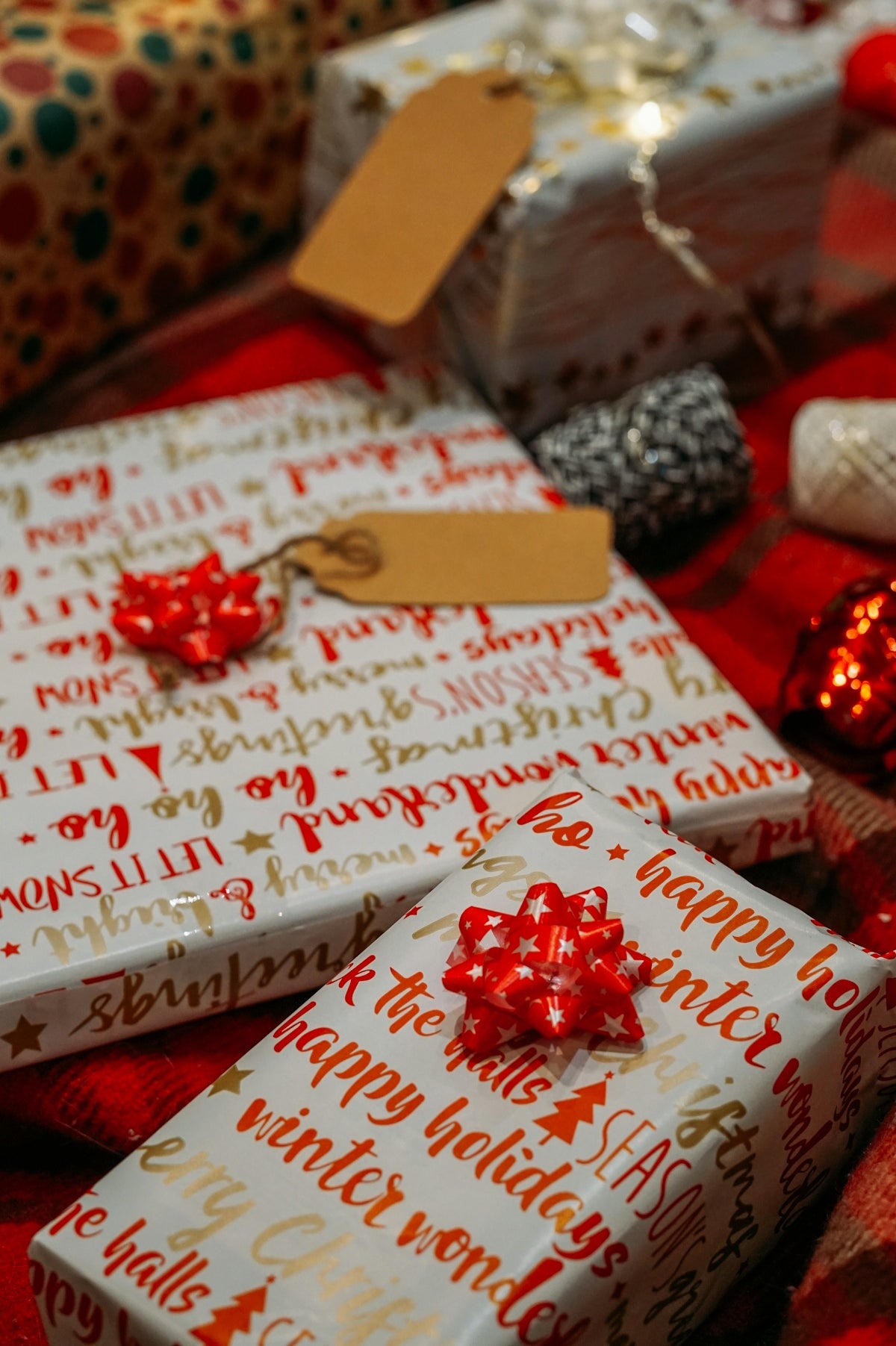 red and white gift box