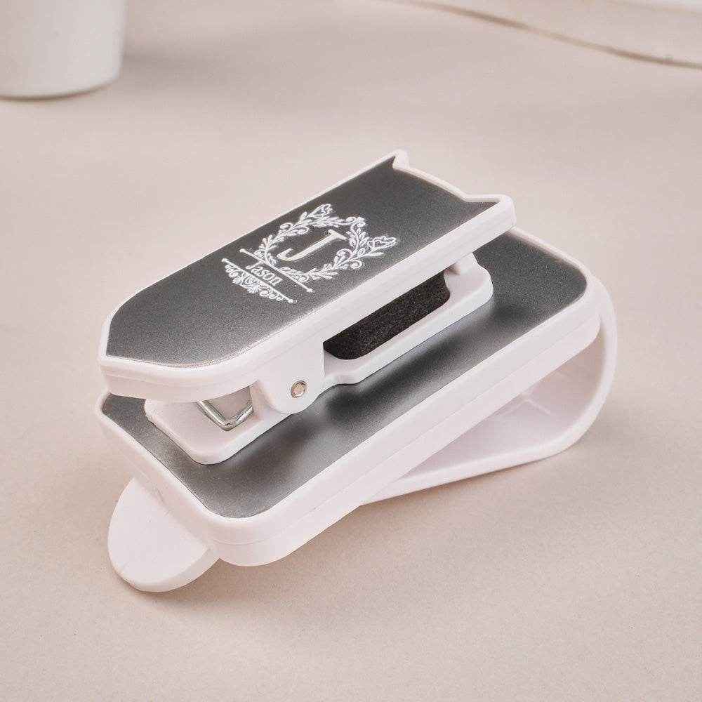Personalized Name Car Sunglasses Holder – Custom Sun Visor Clip - Customise Now