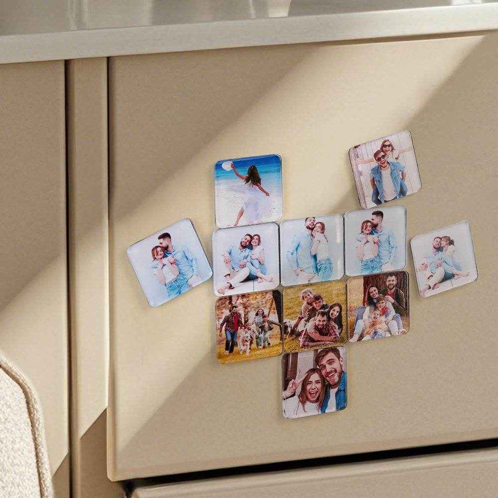 Personalized Fridge Magnets – Custom Acrylic Photo Squares - Customise Now