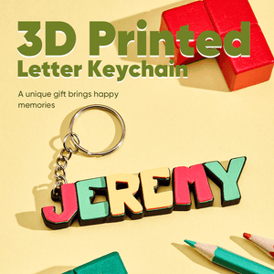 3D Cartoon Keyring with Name Plate – Custom Personalized Keychain - Customise Now