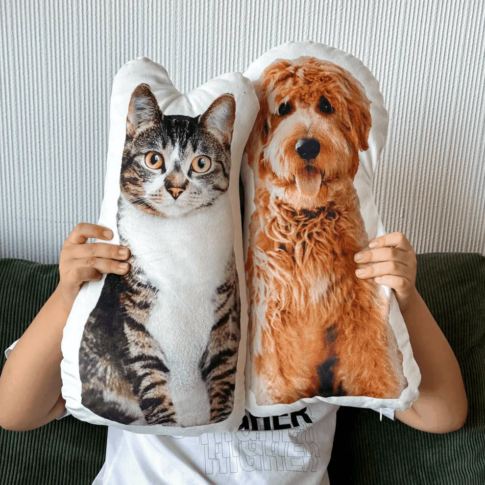 Jumbo Custom Pet Pillow – Extra Large Photo-Shaped Pet Pillow (60cm, 70cm, 80cm)