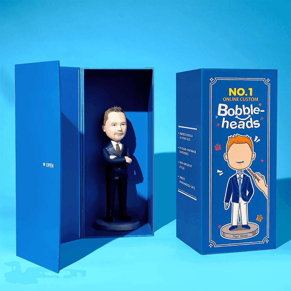Custom Boss Lady Bobblehead – Professional Woman in Pink Blazer Figurine - Customise Now