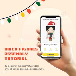Customizable Tabby Cat Brick Toy – Unique Full Body Mini Block Set - Customise Now