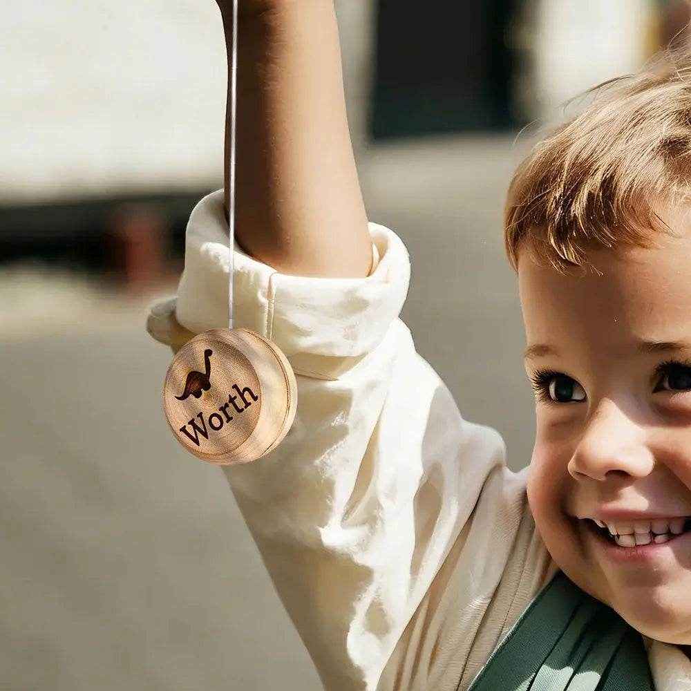 Personalized Wooden Yoyo – Engraved Name Educational Toy - Customise Now