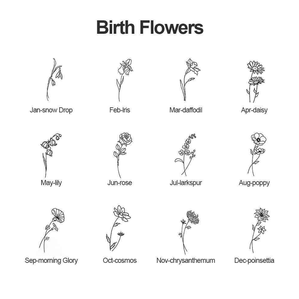 Custom Name Bookmark with Birth Month Flower – Personalized Floral Gift for Book Lovers - Customise Now