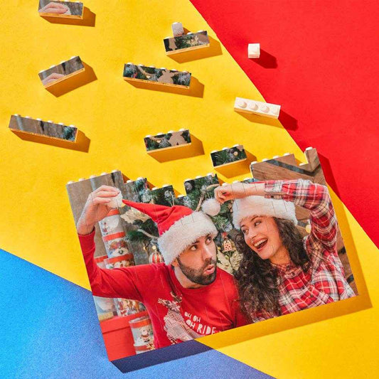 Personalized Horizontal Rectangle Photo Brick – Custom Building Block Gift - Customise Now