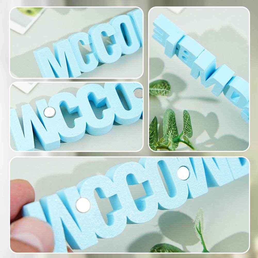 3D Printed Fridge Magnet with Custom Text – Personalized Kitchen Decor - Customise Now