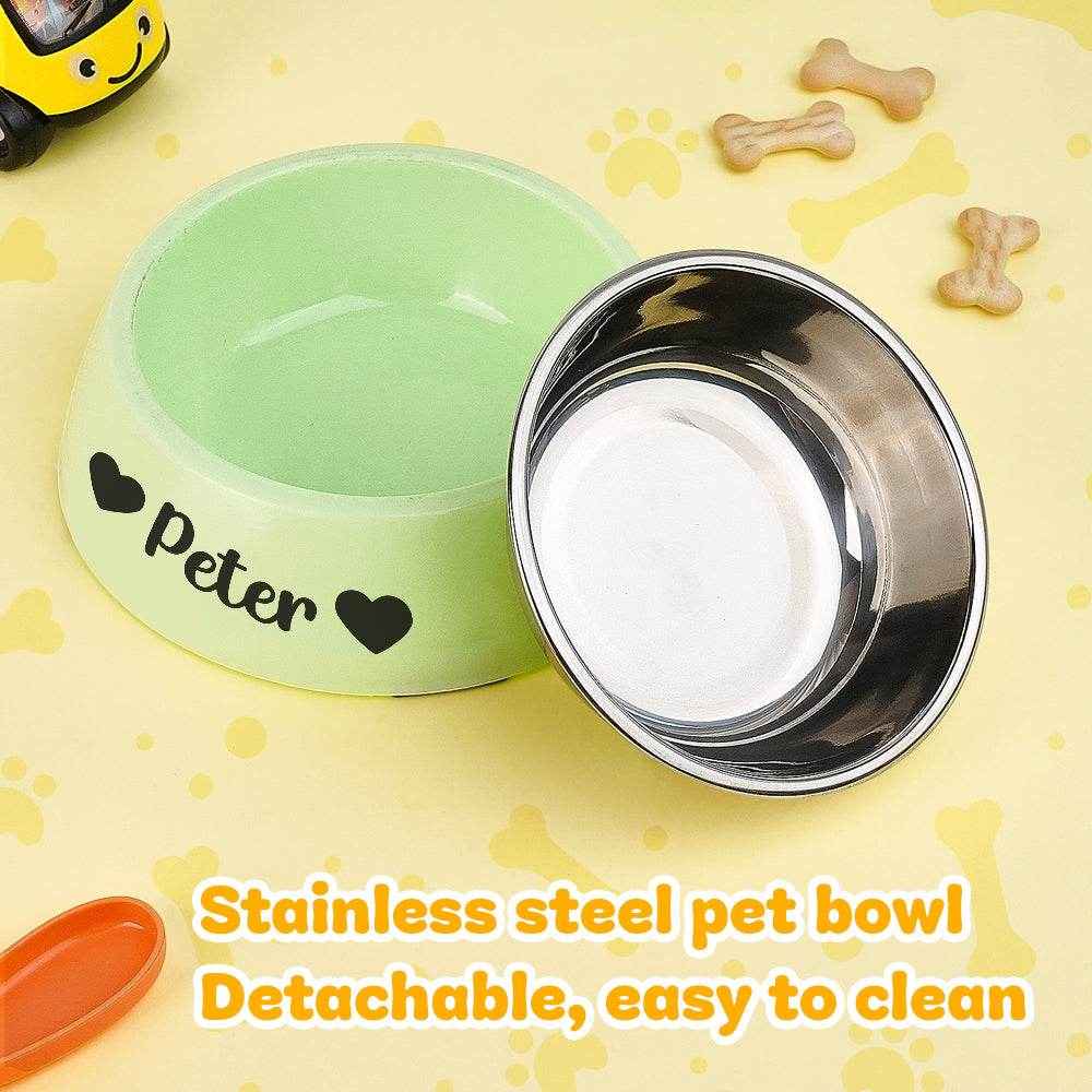 Personalized Pet Water Bowl – Custom Stainless Steel Feeding Dish for Pets - Customise Now