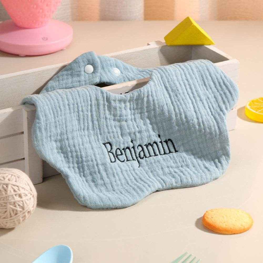 Personalized Baby Bib with Embroidered Name – Custom Gift for Babies - Customise Now